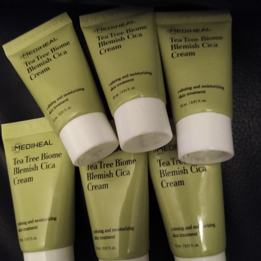 LOT New Mediheal Tea Tree Biome Blemish Acne Zit Cica Calming Face Pimple Cream